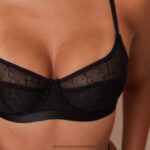 hr Lounge žene chic balkonski set grudnjaka i tangi crno N0V4DZ88 donje rublje - Image 12