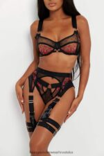 hr Lounge žene cleo intimni set crno N0V4DZ649 donje rublje - Image 4