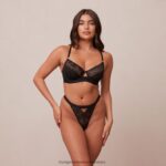hr Lounge žene flair balkon grudnjak & tange/gaćice set crno N0V4DZ100 donje rublje