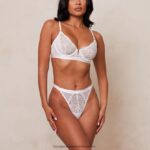 hr Lounge žene kraljevski balkonski set grudnjaka i tangi bijela N0V4DZ63 donje rublje - Image 5