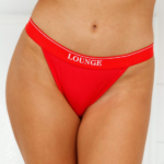 hr Lounge žene minimalne trokutaste gaćice od bambusa Crvena N0V4DZ411 donje rublje