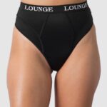 hr Lounge žene njegovati tange crno N0V4DZ358 donje rublje