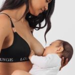 hr Lounge žene nurture set grudnjaka i tangi/gaćica za dojenje crno N0V4DZ225 donje rublje