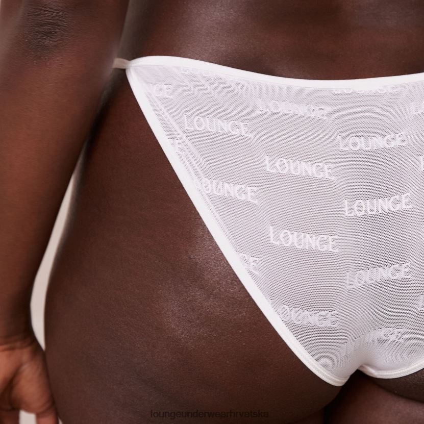 hr Lounge žene odvažni mrežasti grudnjak i tange/gaćice bijela N0V4DZ41 donje rublje - Image 4