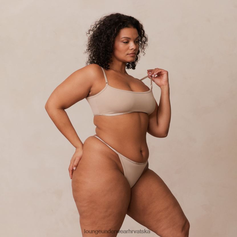 hr Lounge žene osnovni set bralette i tangi/gaćica mink N0V4DZ180 donje rublje - Image 3