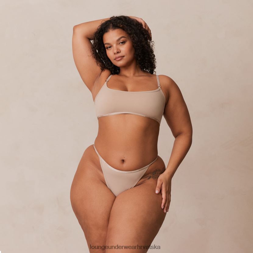 hr Lounge žene osnovni set bralette i tangi/gaćica mink N0V4DZ180 donje rublje - Image 21