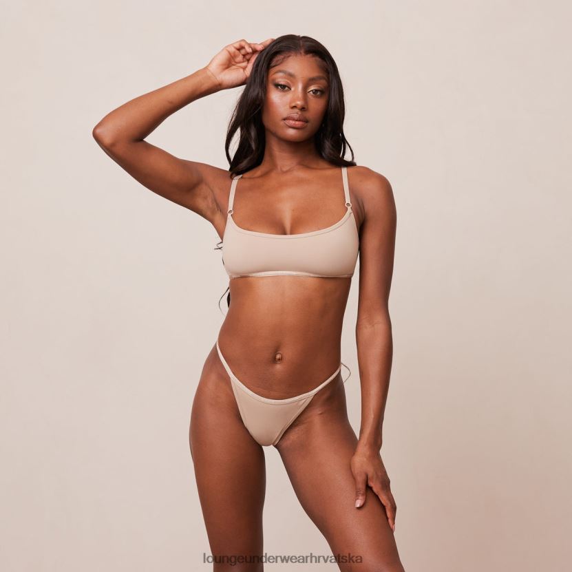 hr Lounge žene osnovni set bralette i tangi/gaćica mink N0V4DZ180 donje rublje - Image 1