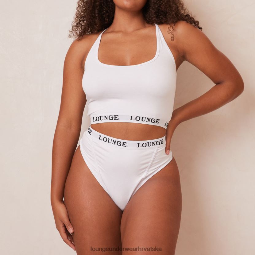 hr Lounge žene osnovni set bralette i tangi/gaćica od bambusa bijela N0V4DZ221 donje rublje - Image 21