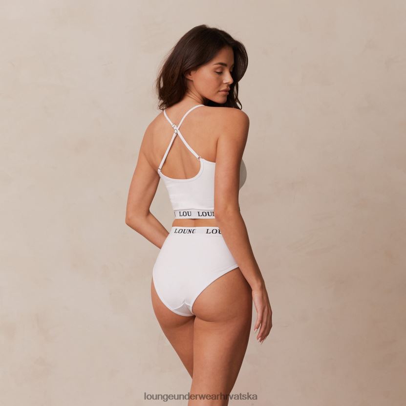 hr Lounge žene osnovni set bralette i tangi/gaćica od bambusa bijela N0V4DZ221 donje rublje - Image 6