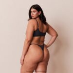 hr Lounge žene osnovni set bralette i tangi/gaćica plavi ugljen N0V4DZ179 donje rublje - Image 2