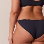 hr Lounge žene osnovni set bralette i tangi/gaćica plavi ugljen N0V4DZ179 donje rublje - Image 12