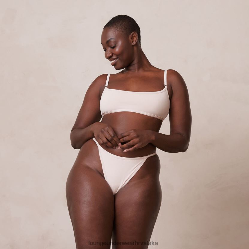 hr Lounge žene osnovni set bralette i tangi/gaćica ružičasta ruža N0V4DZ182 donje rublje - Image 23