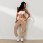 hr Lounge žene prevelike joggers x jess hunt karamela N0V4DZ817 odjeća