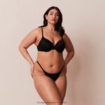 hr Lounge žene sculpt push-up t-shirt grudnjak i gaćice/gaćice crno N0V4DZ115 donje rublje