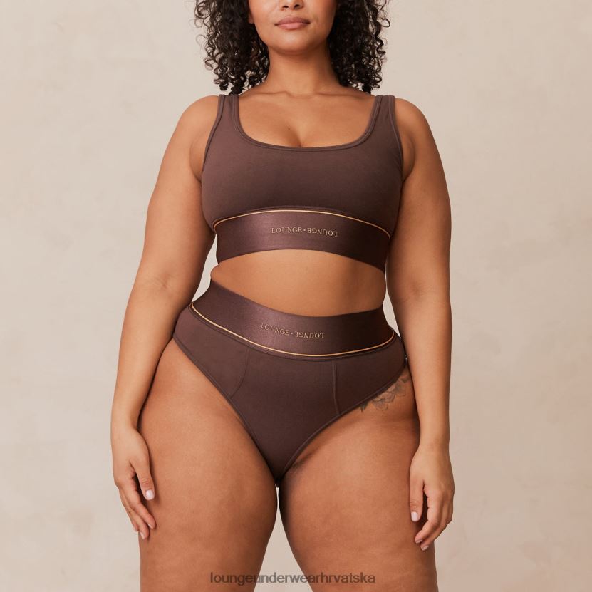 hr Lounge žene set bralette i gaćica čokolada N0V4DZ231 donje rublje - Image 11
