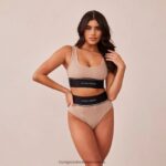 hr Lounge žene set bralette i gaćica mink N0V4DZ237 donje rublje