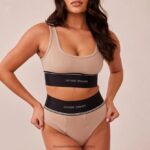 hr Lounge žene set bralette i gaćica mink N0V4DZ237 donje rublje - Image 5
