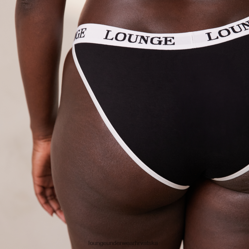 hr Lounge žene set grudnjaka i tangi/gaćica od bambusa crno N0V4DZ195 donje rublje - Image 9