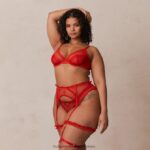 hr Lounge žene set intimnog rubina Crvena N0V4DZ340 donje rublje - Image 3