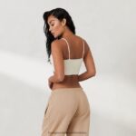 hr Lounge žene skraćeni majica s majicom x jess hunt kost N0V4DZ793 odjeća - Image 3