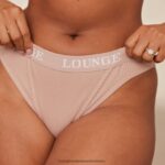 hr Lounge žene ultra udoban set grudnjaka i tangi s rebrastom majicom tupe N0V4DZ77 donje rublje - Image 4