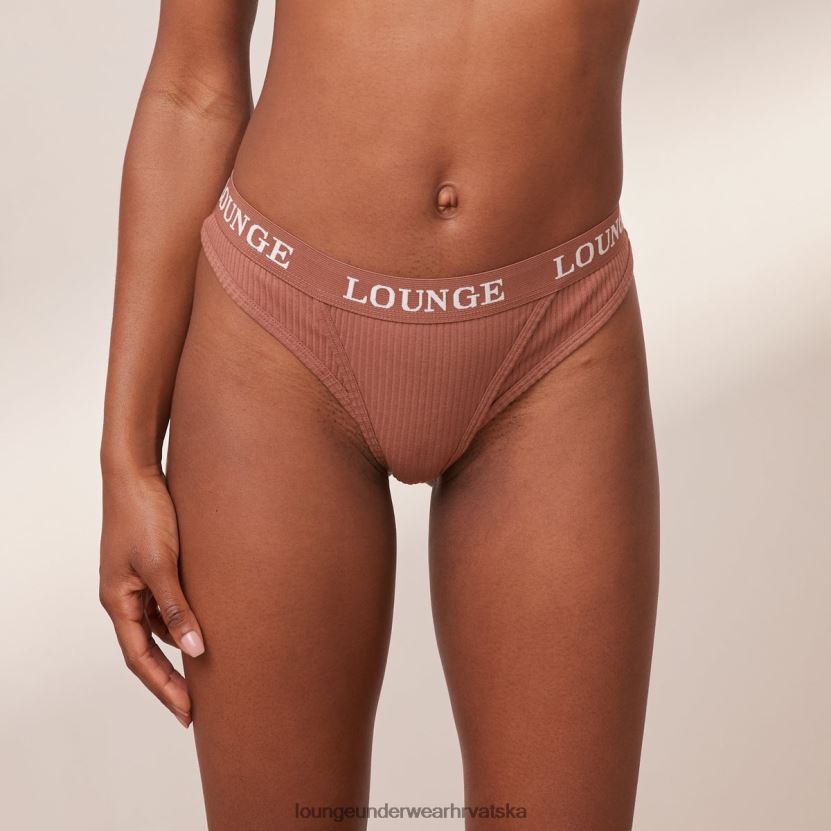 hr Lounge žene ultra udobne rebraste tange moka N0V4DZ716 donje rublje - Image 2