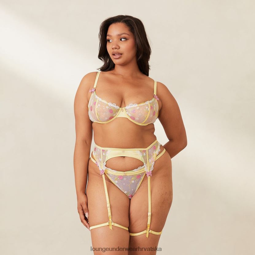 hr Lounge žene adelina intimni set žuta boja N0V4DZ354 donje rublje