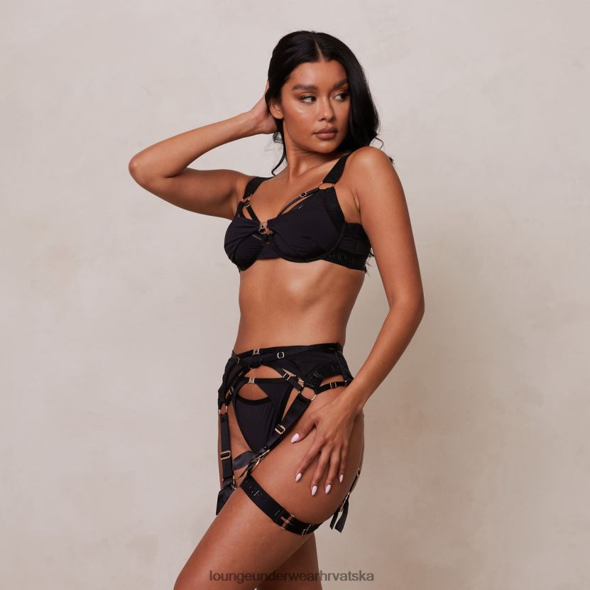 hr Lounge žene reagan intimates set crno N0V4DZ564 donje rublje