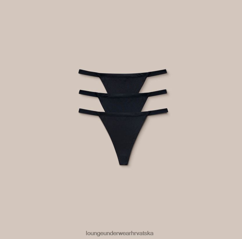 hr Lounge žene osnovne g-žice (pakiranje od 3 komada) crno N0V4DZ538 donje rublje