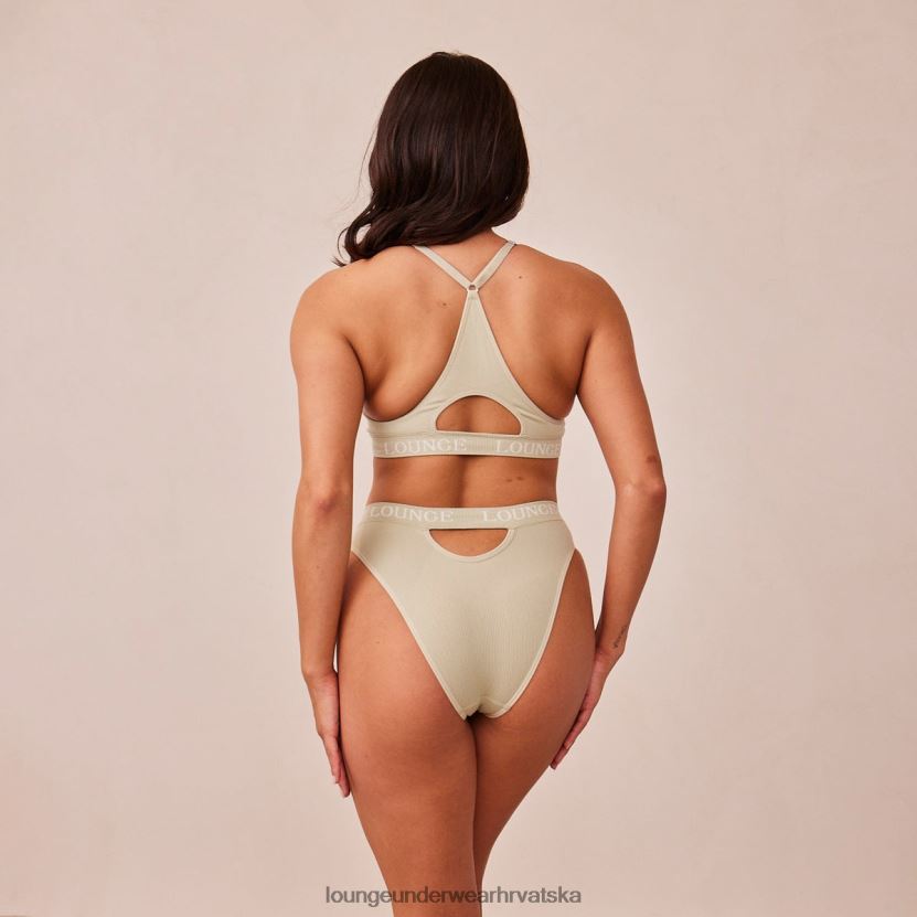 hr Lounge žene bešavni set grudnjaka i tangi/gaćica maslina N0V4DZ209 donje rublje