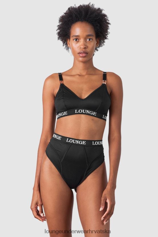 hr Lounge žene nurture set grudnjaka i tangi/gaćica za dojenje crno N0V4DZ225 donje rublje
