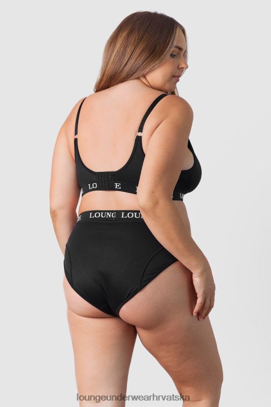 hr Lounge žene nurture set grudnjaka i tangi/gaćica za dojenje crno N0V4DZ225 donje rublje