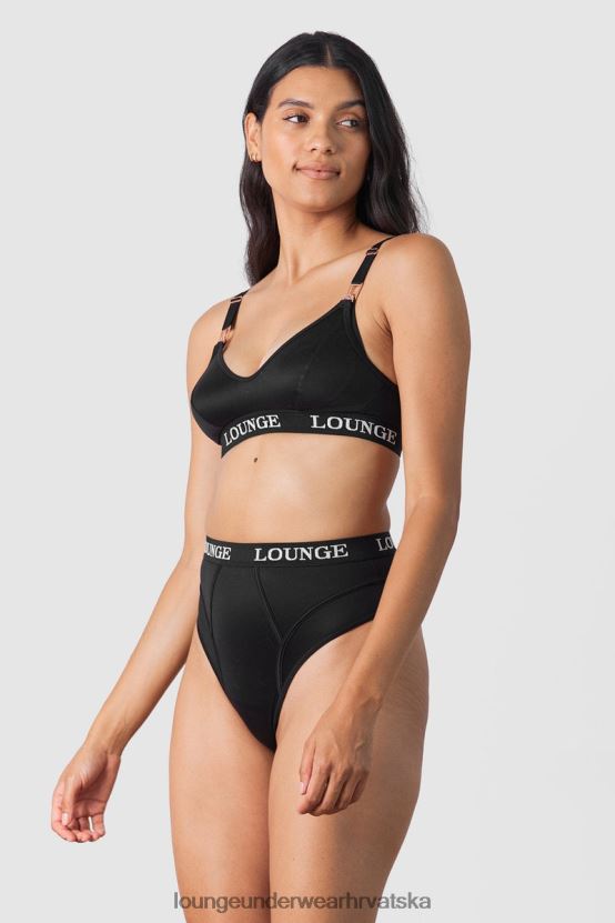 hr Lounge žene nurture set grudnjaka i tangi/gaćica za dojenje crno N0V4DZ225 donje rublje