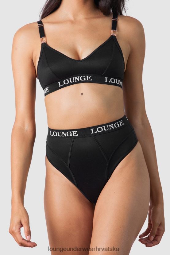 hr Lounge žene nurture set grudnjaka i tangi/gaćica za dojenje crno N0V4DZ225 donje rublje