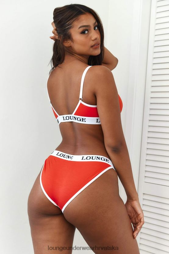 hr Lounge žene set grudnjaka i tangi/gaćica od bambusa Crvena N0V4DZ194 donje rublje