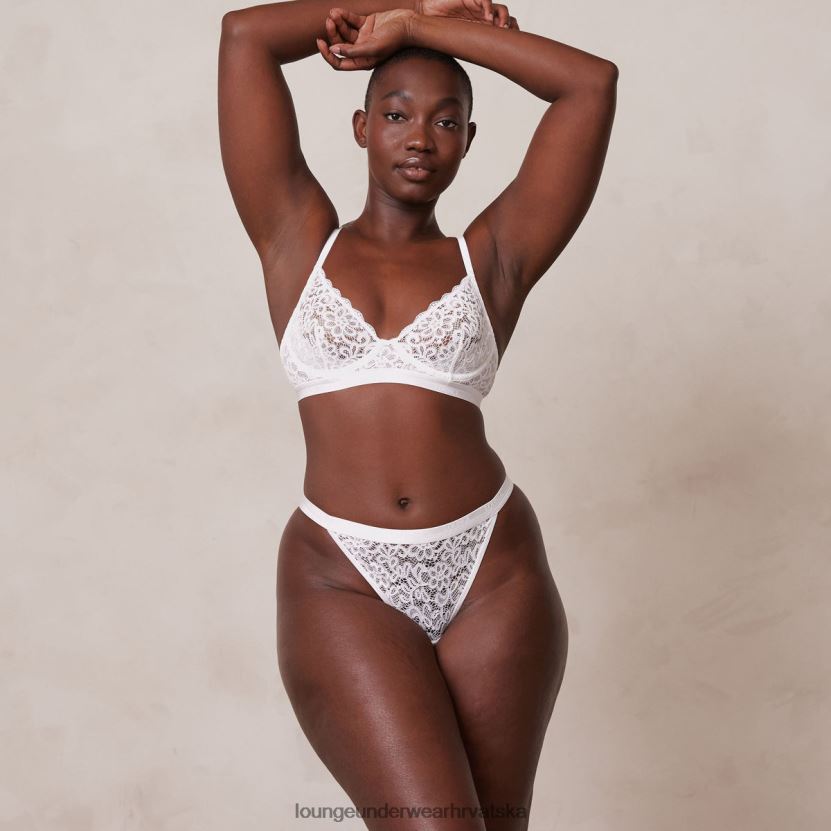 hr Lounge žene balkon grudnjak & tange set bijela N0V4DZ57 donje rublje