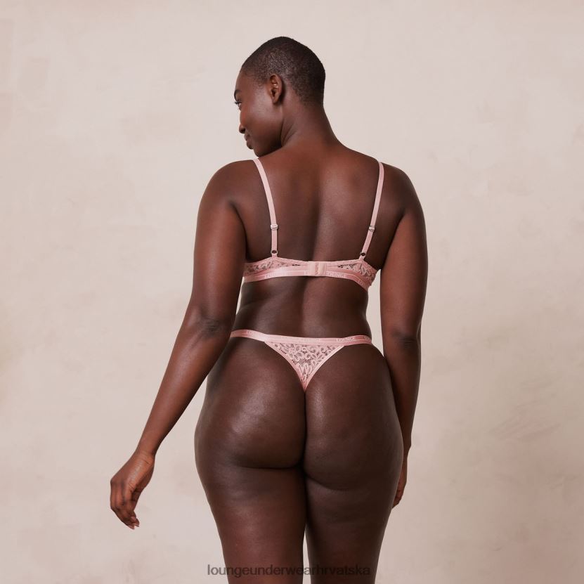 hr Lounge žene balkon grudnjak & tange set ružičasta N0V4DZ78 donje rublje
