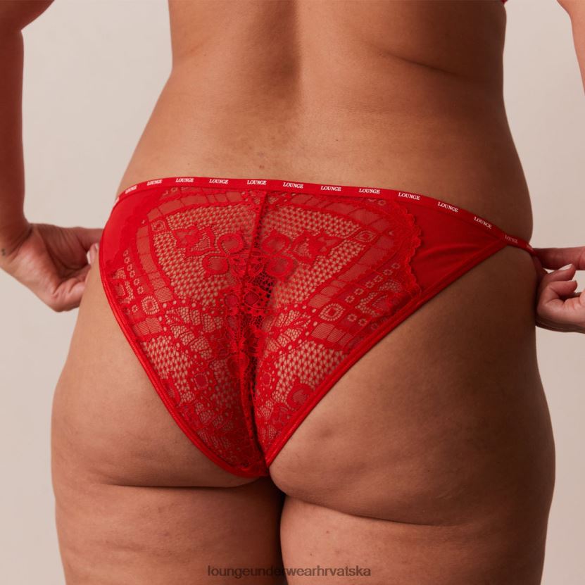 hr Lounge žene charmed balkon grudnjak & tange/gaćice set Crvena N0V4DZ47 donje rublje