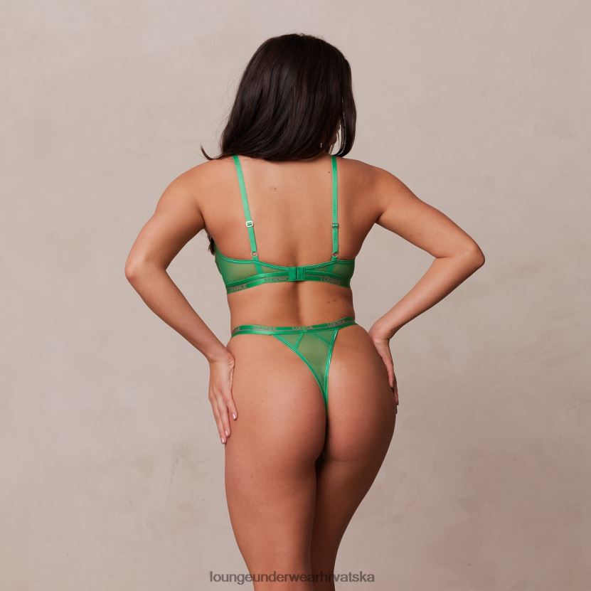 hr Lounge žene dvobojni cvjetni balkonski set grudnjaka i tangi zelena N0V4DZ103 donje rublje