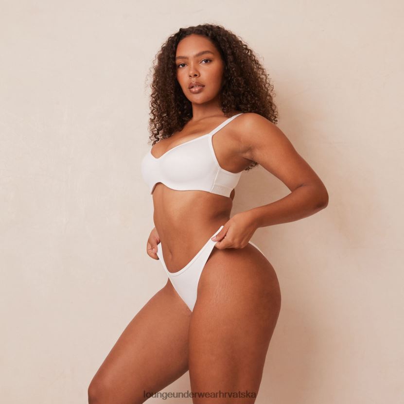 hr Lounge žene elegantan pažljiv grudnjak i tange/gaćice bijela N0V4DZ105 donje rublje