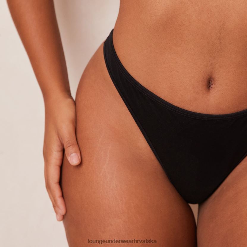 hr Lounge žene elegantan pažljiv grudnjak i tange/gaćice crno N0V4DZ43 donje rublje