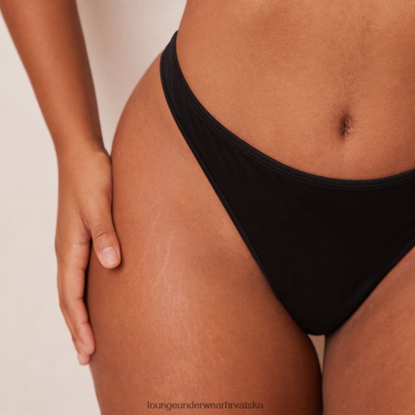 hr Lounge žene elegantan pažljiv grudnjak i tange/gaćice crno N0V4DZ43 donje rublje