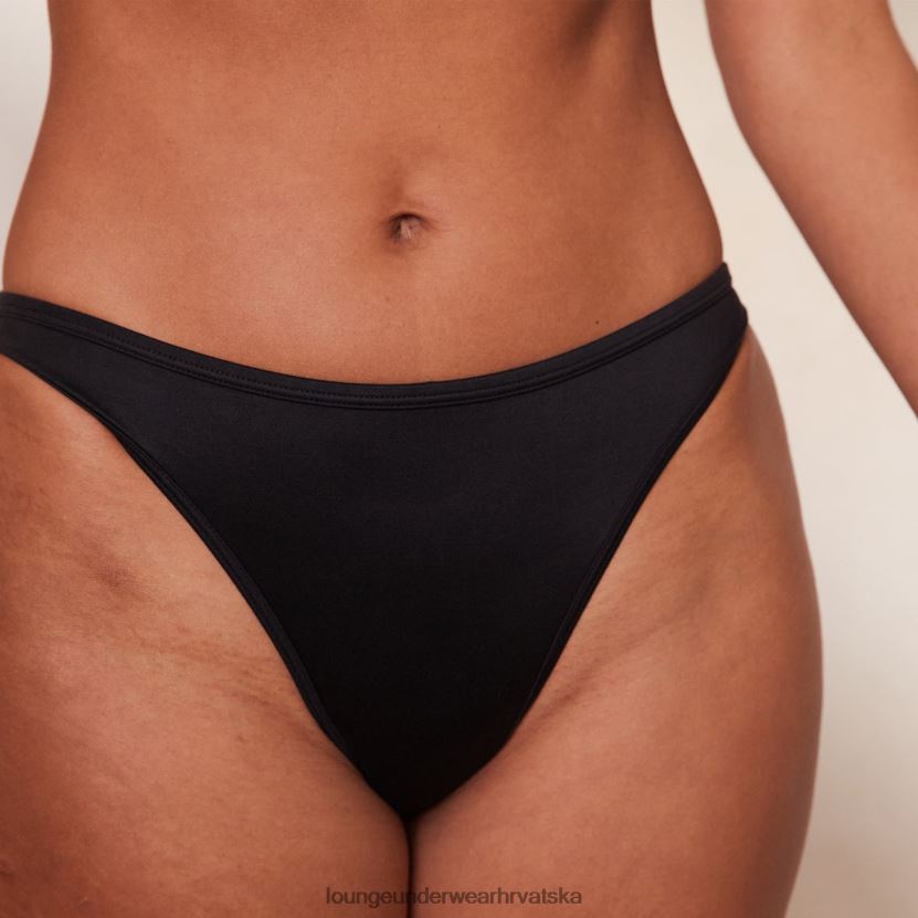 hr Lounge žene elegantan pažljiv grudnjak i tange/gaćice crno N0V4DZ43 donje rublje