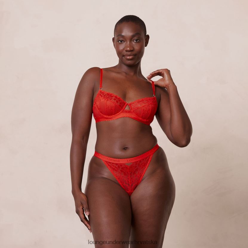 hr Lounge žene flair balkon grudnjak & tange/gaćice set Crvena N0V4DZ113 donje rublje