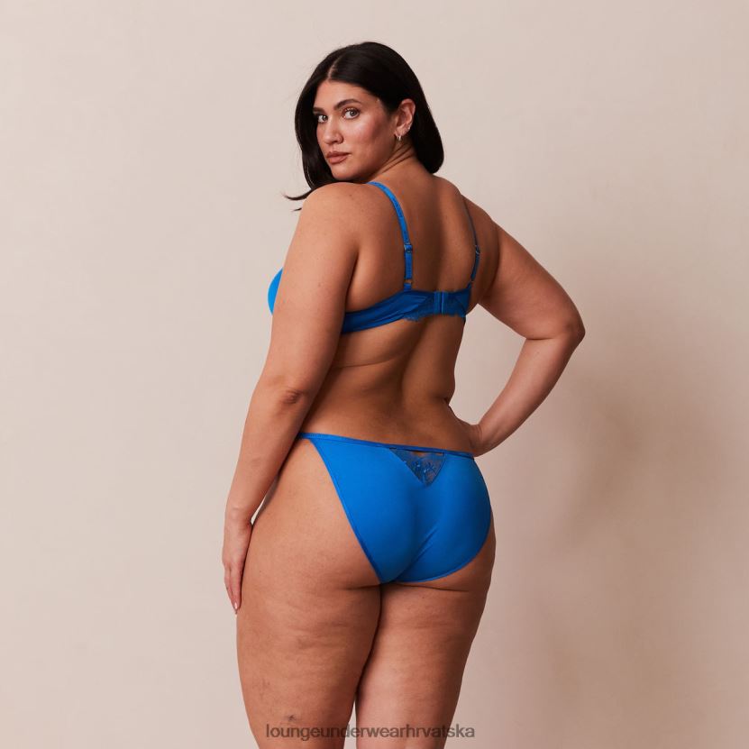 hr Lounge žene set antigravitacijskih push-up grudnjaka i tangi/gaćica kobalt plava N0V4DZ110 donje rublje