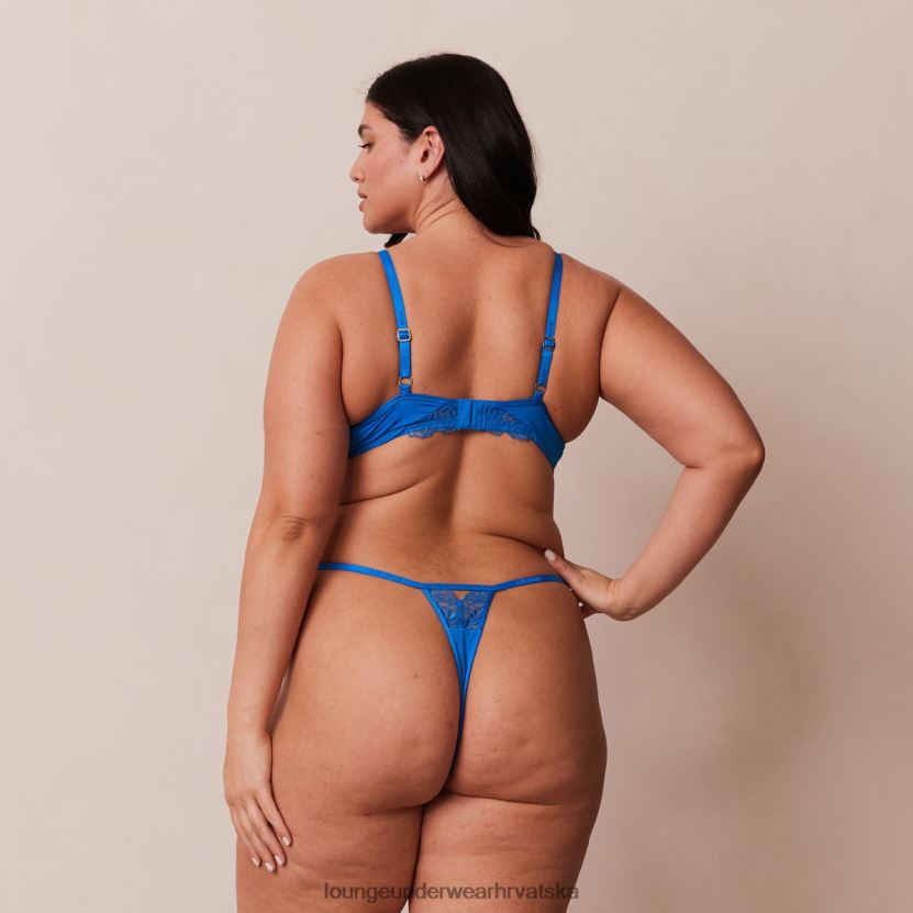 hr Lounge žene set antigravitacijskih push-up grudnjaka i tangi/gaćica kobalt plava N0V4DZ110 donje rublje