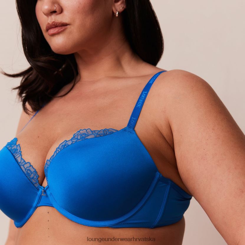 hr Lounge žene set antigravitacijskih push-up grudnjaka i tangi/gaćica kobalt plava N0V4DZ110 donje rublje