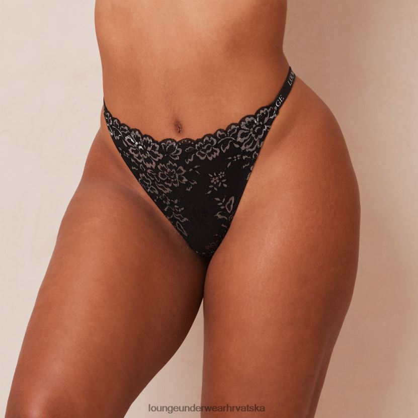 hr Lounge žene čipkaste čarobne tange crno N0V4DZ380 donje rublje