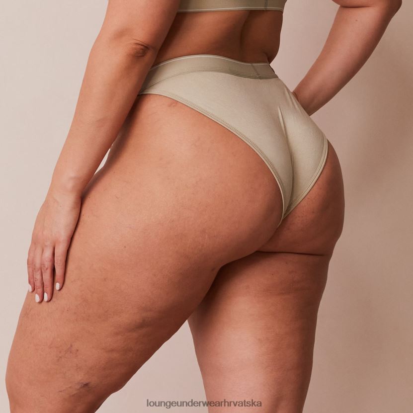 hr Lounge žene minimalne trokutaste gaćice od bambusa maslina N0V4DZ413 donje rublje
