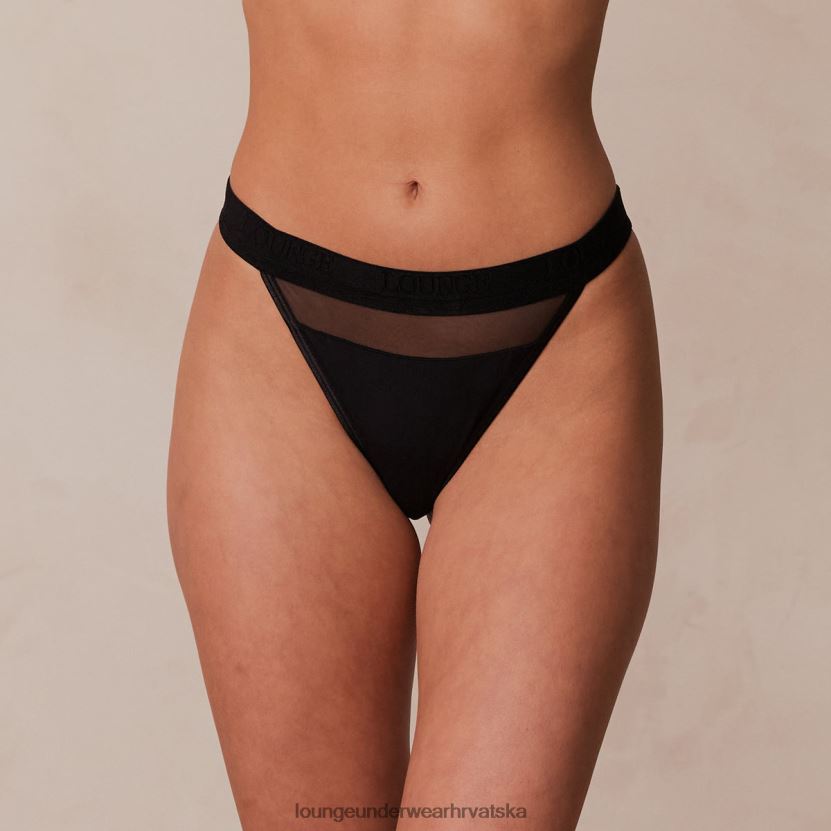 hr Lounge žene mrežaste tange crno N0V4DZ402 donje rublje